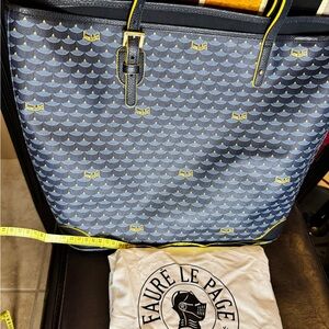 Faure Le Page Blue Tote Bag